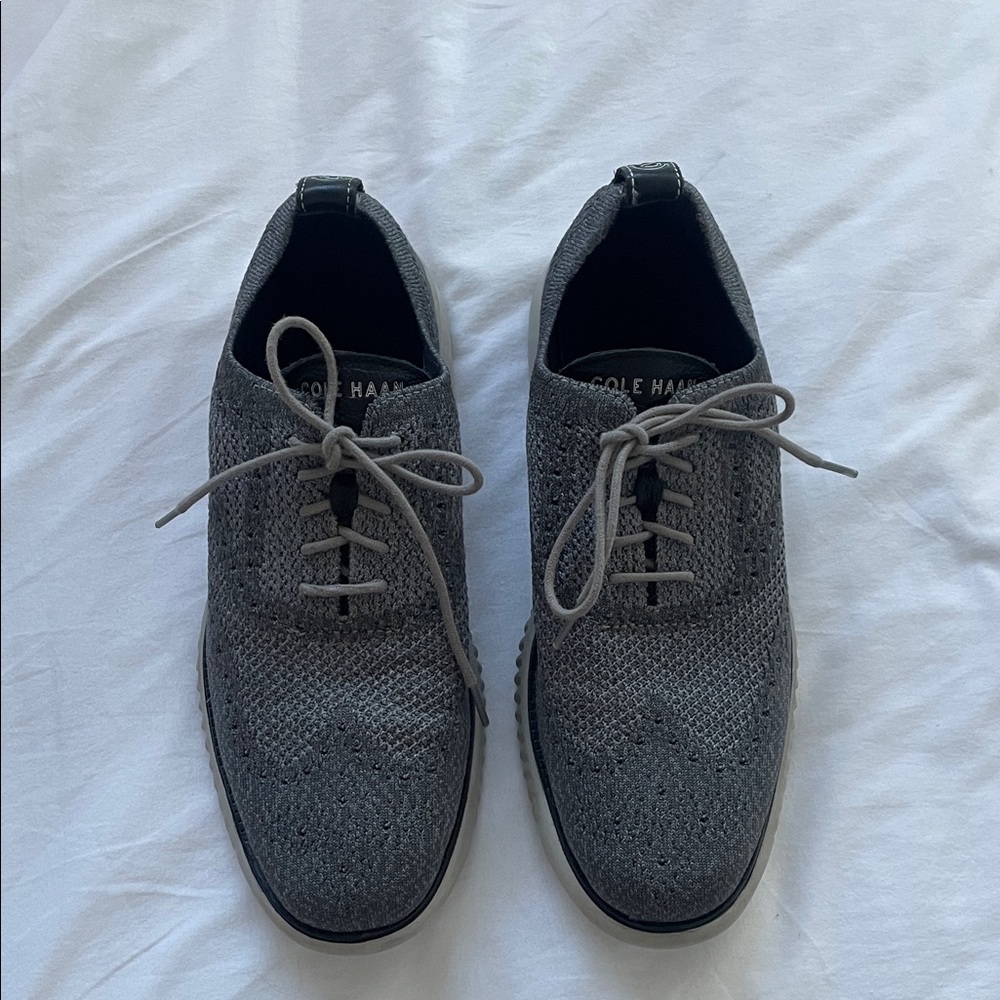 Cole Haan Men's Charcoal Knit Oxfords